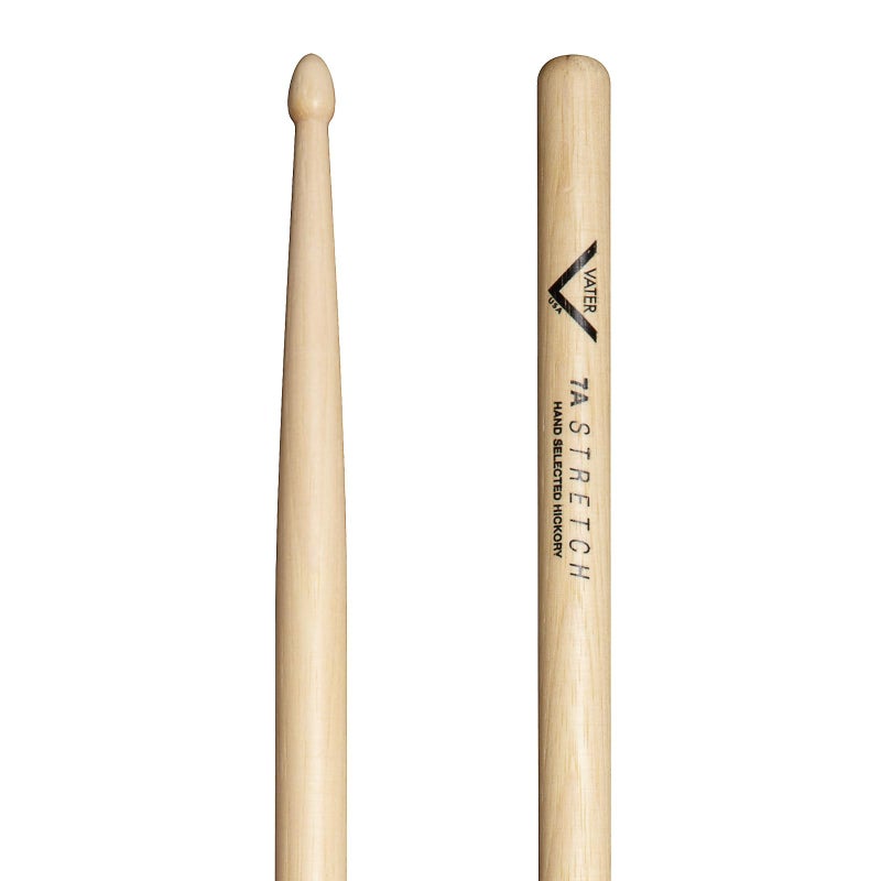 Vater 7A Stretch Acorn Tip Hickory Drum Sticks, Pair Small